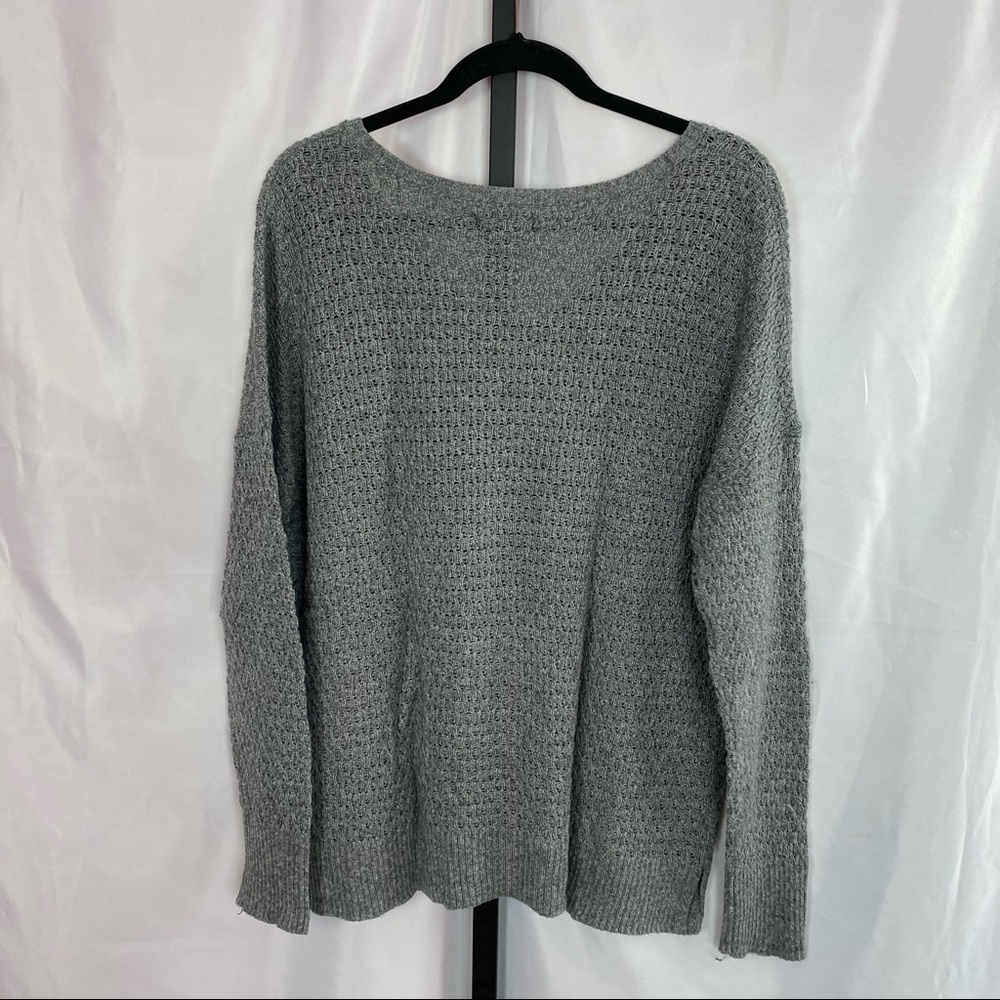 American Eagle Outfitters Gray Open Knit Sweater - Picture 5 of 5